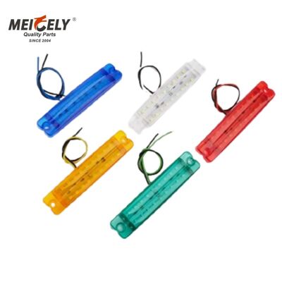 IP65 ওয়াটারপ্রুফ এবং 12V-24V ভোল্টেজ সামঞ্জস্য সহ ম্যাক ট্রাক 18-এলইডি সাইড মার্কার লাইট