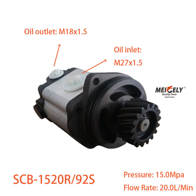 SCB-1520R/92S হাই পারফরম্যান্স নতুন স্টিয়ারিং পাম্প জন্য Weichai