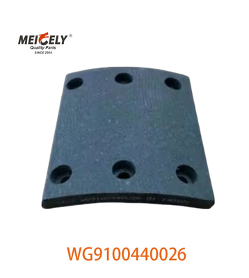 SINOTRUK HOWO WG9100440028 ভারী দায়িত্ব ট্রাকের জন্য ব্রেক আস্তরণ WG9100440026