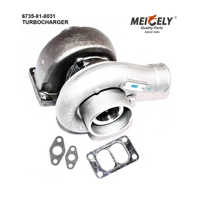 PC220-6 HX35 6D102 ইঞ্জিনের জন্য Excavator Turbocharger 6735-81-8031 / 6735-81-8500/6735-81-8401