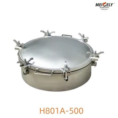 ট্যাংক ট্রাকের জন্য স্টেইনলেস স্টীল H801A-500 ম্যানহোল কভার