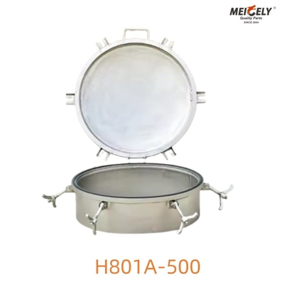 ট্যাংক ট্রাকের জন্য স্টেইনলেস স্টীল H801A-500 ম্যানহোল কভার