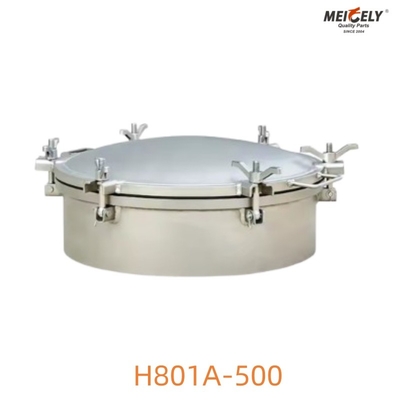 ট্যাংক ট্রাকের জন্য স্টেইনলেস স্টীল H801A-500 ম্যানহোল কভার