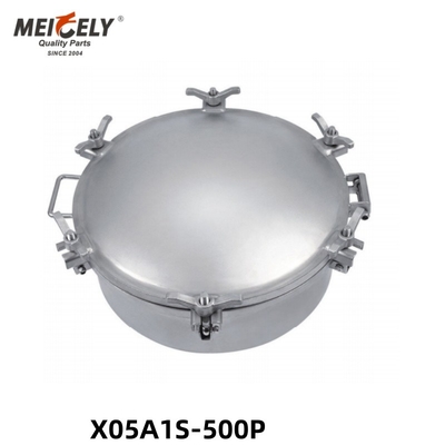 উচ্চ মানের স্টেইনলেস স্টীল Manhole কভার X05A1S-500P জন্য জল ট্যাংক ট্রাক