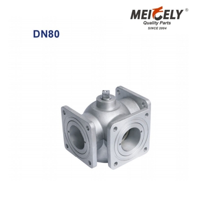 একমুখী / তিনমুখী ফ্ল্যাঞ্জ বল ভালভ QF01Y-80 DN80 জল ট্যাঙ্ক ট্রাক জন্য